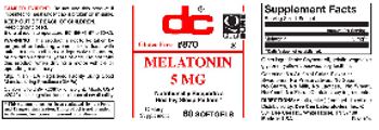 DC Melatonin 5 mg - supplement