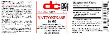 DC Nattokinase 50 mg - supplement