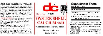 DC Oyster Shell Calcium w/D - supplement