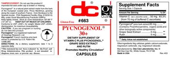 DC Pycnogenol 30+ - supplement of vitamin c plus pycnogenol grape seed extract and rutin
