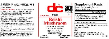 DC Reishi Mushroom - supplement