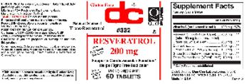 DC Resveratrol 200 mg - supplement