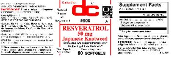 DC Resveratrol 50 mg Japanese Knotweed - supplement