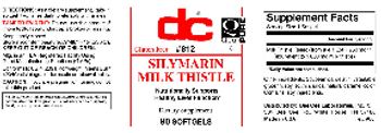 DC Silymarin Milk Thistle - supplement