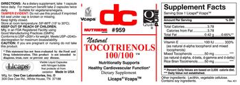 DC Tocotrienols 100/100 - supplement
