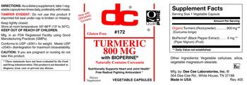 DC Turmeric 800 mg - supplement