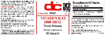 DC Vitamin B-12 1000 mcg - supplement