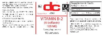 DC Vitamin B-2 100 mg - supplement