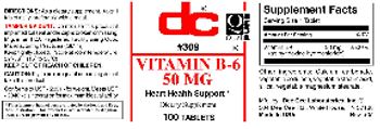 DC Vitamin B-6 50 mg - supplement