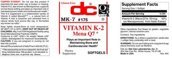 DC Vitamin K-2 Mena Q7 - supplement