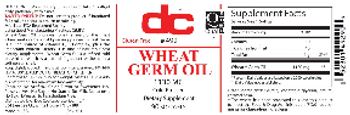 DC Wheat Germ Oil 1130 mg - supplement