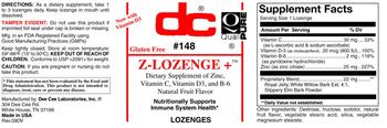 DC Z-Lozenge + Natural fruit flavor - supplement of zinc vitamin c vitamin d3 and b6
