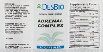 DesBio Adrena Complex - supplement