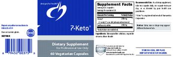 Designs For Health 7-Keto - supplement