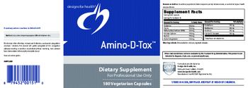 Designs For Health Amino-D-Tox - supplement