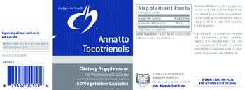 Designs For Health Annatto Tocotrienols - supplement