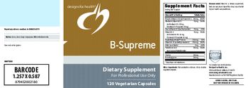 Designs For Health B-Supreme - supplement