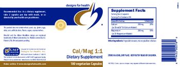 Designs For Health Cal/Mag 1:1 - supplement