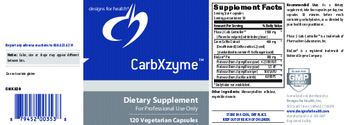 Designs For Health CarbXzyme - supplement