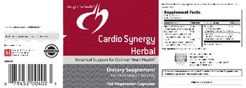 Designs For Health Cardio Synergy Herbal - supplement