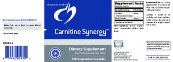 Designs For Health Carnitine Synergy - supplement