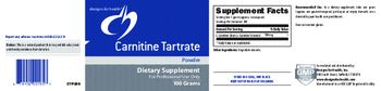 Designs For Health Carnitine Tartrate Powder - supplement