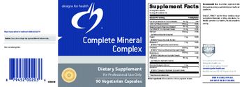 Designs For Health Complete Mineral Complex - supplement