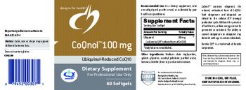 Designs For Health CoQnol 100 mg - supplement