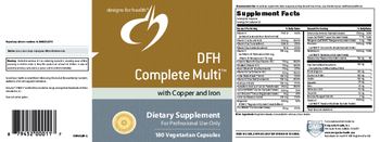 Designs For Health DFH Complete Multi with Copper and Iron - supplement