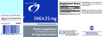 Designs For Health DHEA 25 mg - supplement