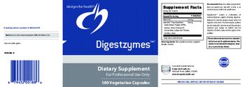 Designs For Health Digestzymes - supplement