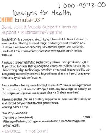 Designs For Health Emulsi-D3 - 