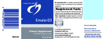 Designs For Health Emulsi-D3 - supplement