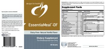 Designs For Health EssentiaMeal-DF Natural Vanilla Flavor - supplement