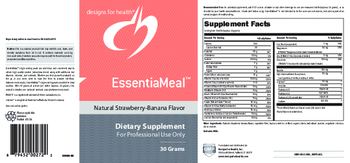 Designs For Health EssentiaMeal Natural Strawberry-Banana Flavor - supplement