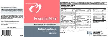 Designs For Health EssentiaMeal Natural Strawberry-Banana Flavor - supplement