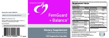 Designs For Health FemGuard + Balance - supplement