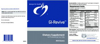 Designs For Health GI-Revive - supplement