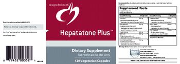 Designs For Health Hepatatone Plus - supplement