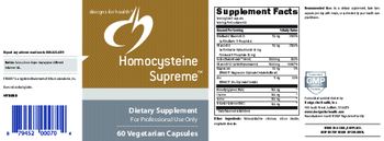 Designs For Health Homocysteine Supreme - supplement