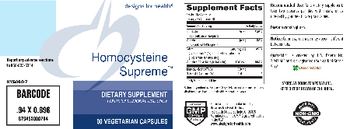 Designs For Health Homocysteine Supreme - supplement