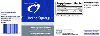 Designs For Health Iodine Synergy - supplement