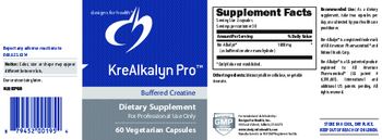 Designs For Health KreAlkalyn Pro Buffered Creatine - supplement