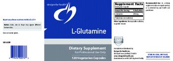 Designs For Health L-Glutamine - supplement