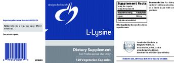 Designs For Health L-Lysine - supplement