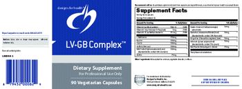 Designs For Health LV-GB Complex - supplement