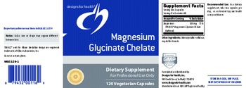 Designs For Health Magnesium Glycinate Chelate - supplement