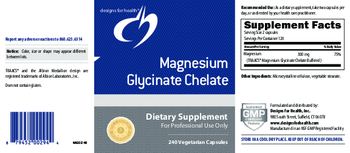 Designs For Health Magnesium Glycinate Chelate - supplement