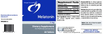 Designs For Health Melatonin 3 mg - supplement