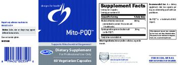 Designs For Health Mito-PQQ - supplement